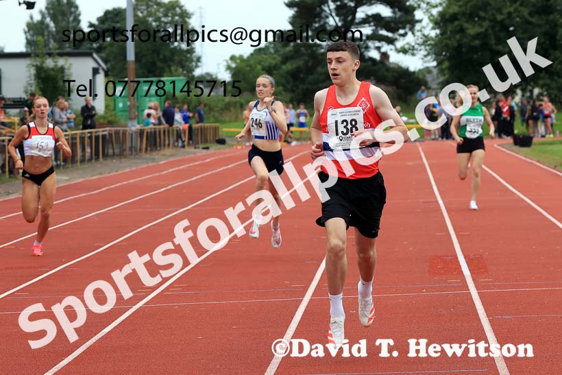 The 100 metres, Wednesday, july 24th, 2024 NEGP 5, Monkton Stadium.  Photo: David T. Hewitson/Sports for All Pics
